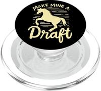 Make Mine A Draft Horse Lover Horse Girl Farming Horse PopSockets PopGrip for MagSafe