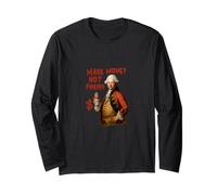 Make Money Not Friends Funny Graffiti Vintage Art Long Sleeve T-Shirt