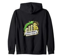 Make Money While I Sleep Finance Stock Market Zip Hoodie