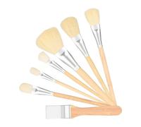 Make Mop Brush, Acrylic Painting Set, Large Artist Paint Brushes, Soft Bristles for Blending Ergonomic Wooden Handles for Watercolor, Oil, Gouache, Gilding, Detailing, and Professional Art Projects