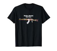 Make Music Not War - Machine Gun Made of Instruments Protest T-Shirt