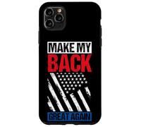 MAKE MY BACK GREAT AGAIN Vintage American Flag Case for iPhone 11 Pro Max