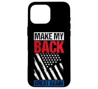 MAKE MY BACK GREAT AGAIN Vintage American Flag Case for iPhone 16 Pro Max
