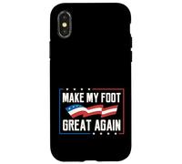 Make My Foot Great Again Funny Broken Feet Surgery Recovery Case for iPhone X/XS