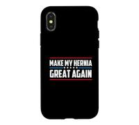 Make My Hernia Great Again - Hernia Surgery Warrior Case for iPhone X/XS