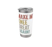 Make My Knee Great Again Funny Retro Replacement Surgery Stainless Steel Insulated Tumbler