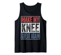 Make My Knee Great Again US Flag Retro Replacement Surgery Tank Top