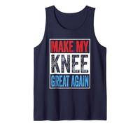 Make My Knee Great Again US Flag Retro Replacement Surgery Tank Top