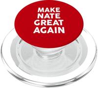 Make NATE Great Again T-Shirt 2024 Name NATES PopSockets PopGrip for MagSafe