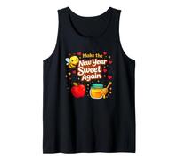 Make New Year Sweet Again Jewish Rosh Hashanah Apple Honey Tank Top