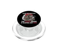 Make No Mistake Beast Inside Is Sleeping Not Dead PopSockets PopGrip for MagSafe
