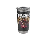 Make No Peace with Evil Archangel Michael Stainless Steel Insulated Tumbler