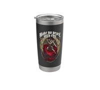 Make No Peace with Evil Archangel Michael Stainless Steel Insulated Tumbler