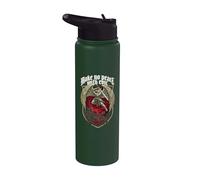 Make No Peace with Evil Archangel Michael Stainless Steel Insulated Water Bottle