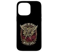 Make No Peace with Evil Archangel Michael Warrior Case for iPhone 14 Pro Max