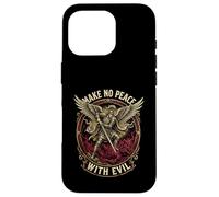 Make No Peace with Evil Archangel Michael Warrior Case for iPhone 16 Pro