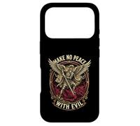 Make No Peace with Evil Archangel Michael Warrior Case for iPhone 17 Pro