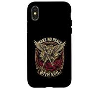 Make No Peace with Evil Archangel Michael Warrior Case for iPhone X/XS