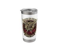 Make No Peace with Evil Archangel Michael Warrior Stainless Steel Insulated Tumbler