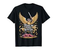Make No Peace with Evil Christian Warrior Angel T-Shirt