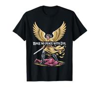 Make No Peace with Evil Christian Warrior Angel T-Shirt