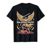 Make No Peace with Evil Christian Warrior Angel T-Shirt
