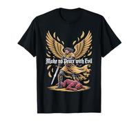 Make No Peace with Evil Christian Warrior Angel T-Shirt