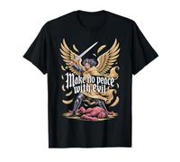 Make No Peace with Evil Christian Warrior Angel T-Shirt