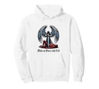 Make No Peace With Evil Destroy It Christan Warrior Angel Pullover Hoodie