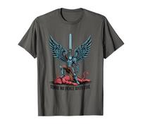 Make No Peace with Evil Destroy It Christan Warrior Angel T-Shirt