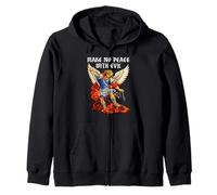 Make No Peace with Evil Saint Michael Archangel Zip Hoodie
