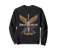 Make No Peace with Evil Tshirt Archangel Michael Jesus God Sweatshirt