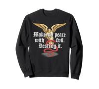 Make No Peace with Evil Tshirt Archangel Michael Jesus God Sweatshirt