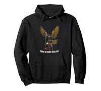 Make No Peace With Evil Vintage Christan Warrior Angel Pullover Hoodie