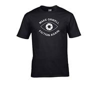 Make Orwell Fiction Again- 1984 Doublespeak is Here- Men's T-Shirt Black
