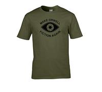Make Orwell Fiction Again- 1984 Doublespeak is Here- Men's T-Shirt Green