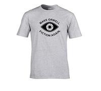 Make Orwell Fiction Again- 1984 Doublespeak is Here- Men's T-Shirt Grey