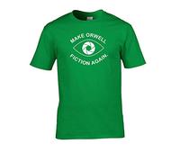 Make Orwell Fiction Again- 1984 Doublespeak is Here- Men's T-Shirt Lime
