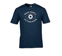 Make Orwell Fiction Again- 1984 Doublespeak is Here- Men's T-Shirt Navy