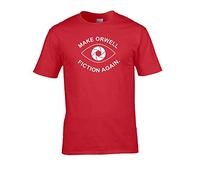 Make Orwell Fiction Again- 1984 Doublespeak is Here- Men's T-Shirt Red