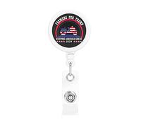 Make Our Farmers Great Again Retractable Badge Holder Reel Clip Id Card Holder forNurse Student Office Worker