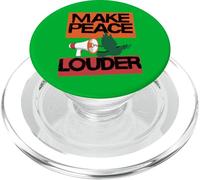 Make Peace Louder. Positive Anti War. Spread Love Not Hate PopSockets PopGrip for MagSafe