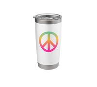 Make Peace Not War - Colorful Peace Logo Stainless Steel Insulated Tumbler