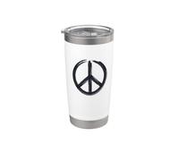 Make Peace NOT WAR - Peace Sign Logo Stainless Steel Insulated Tumbler