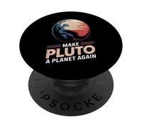 Make Pluto a Planet Again Distressed Vintage T-Shirt PopSockets Adhesive PopGrip