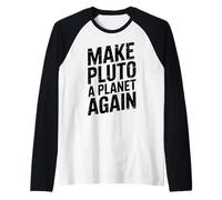 Make Pluto a Planet Again - Retro Raglan Baseball Tee
