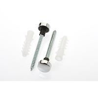 MaKe PRO033 Straight Toilet Pan Fixing Kit with Chrome Caps, 21.0 cm*13.5 cm*1.5 cm