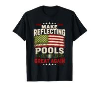 Make Reflecting Pool Great Again Team Algae American Flag T-Shirt