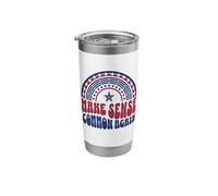 Make Sense Common Again Retro Stainless Steel Insulated Tumbler