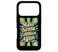 Make Sense Common Again Retro Wisdom Case for iPhone 17 Pro